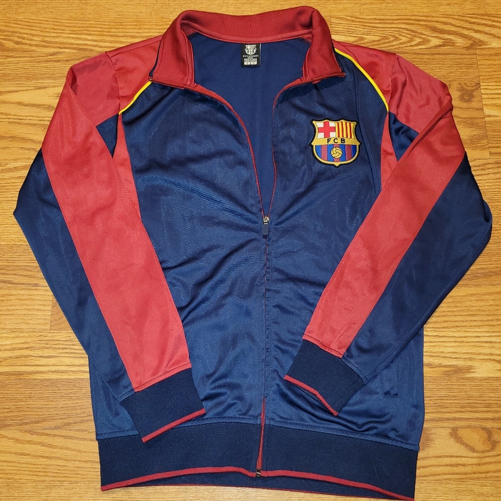 Fc Barcelona Jacket Size Small Euc - image 5